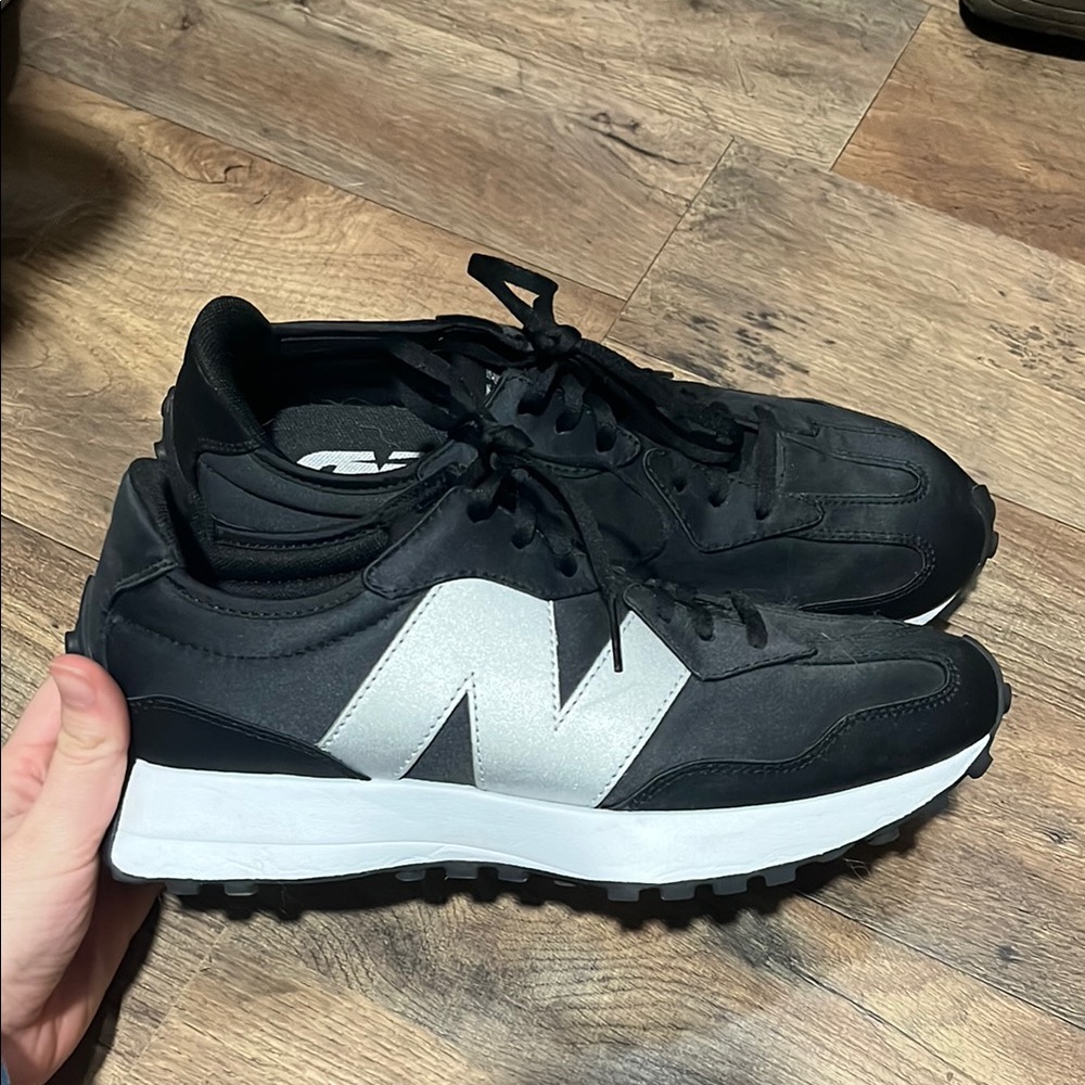 New Balance Black and Silver Athletic Shoes